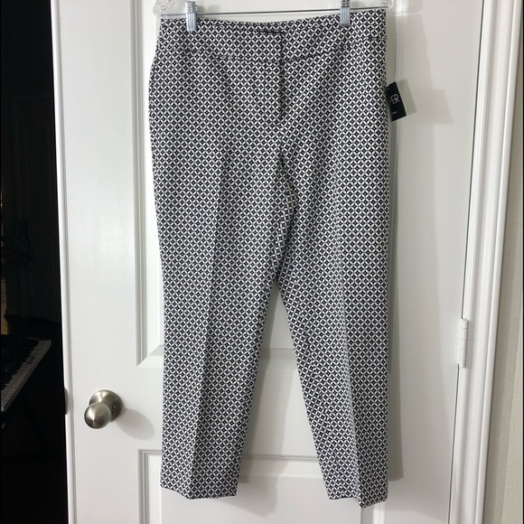 Kasper Multi-Print Knit Ankle Pants -8P - Picture 1 of 8